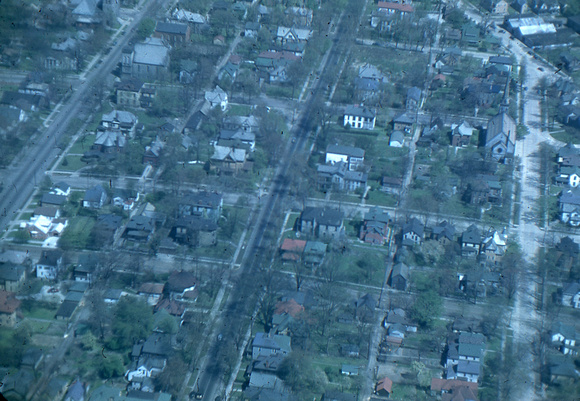 Aerial View of Logansport, Indiana