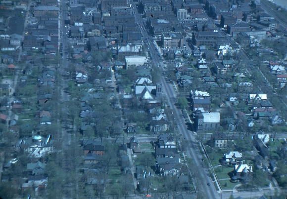 Aerial View of Logansport, Indiana